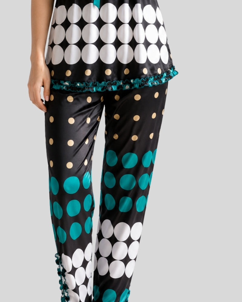 Teal Dot Co-ord Set