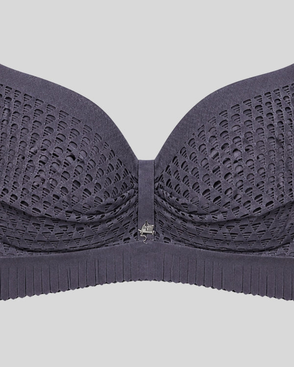 Smoke Grey AirMesh Comfort Bra