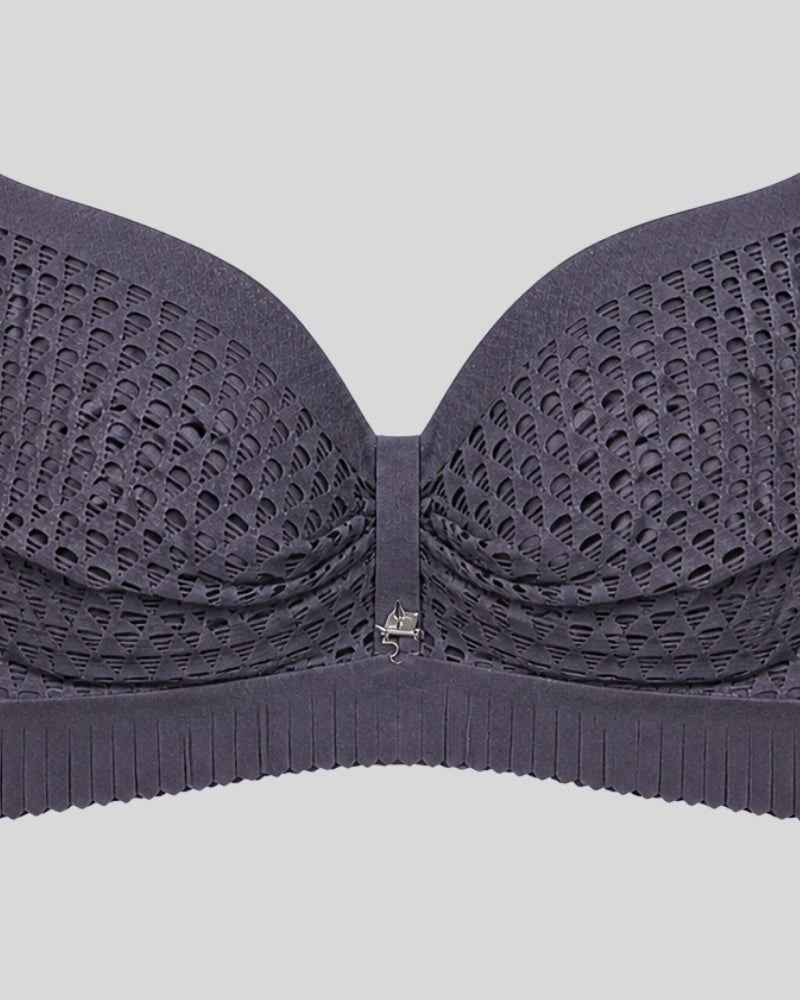 Smoke Grey AirMesh Comfort Bra