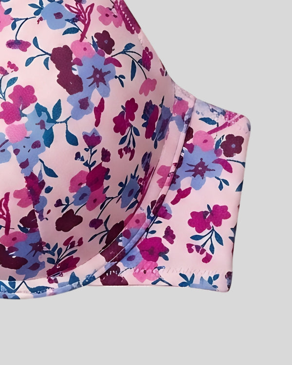 Pink Blossom Push-Up Bra