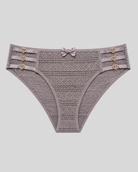 Heart Charm Lace Bikini Panty
