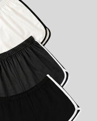 Contrast Trim Lounge Shorts ( Pack of 3 )