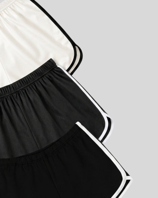 Contrast Trim Lounge Shorts ( Pack of 3 )