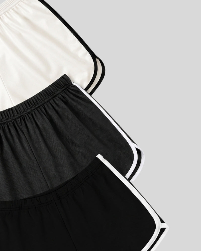 Contrast Trim Lounge Shorts ( Pack of 3 )