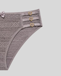 Heart Charm Lace Bikini Panty