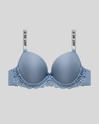 Just Do It Sky Blue Lace Bra