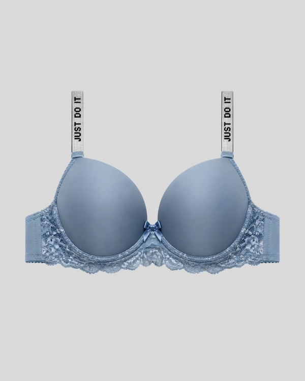 Just Do It Sky Blue Lace Bra