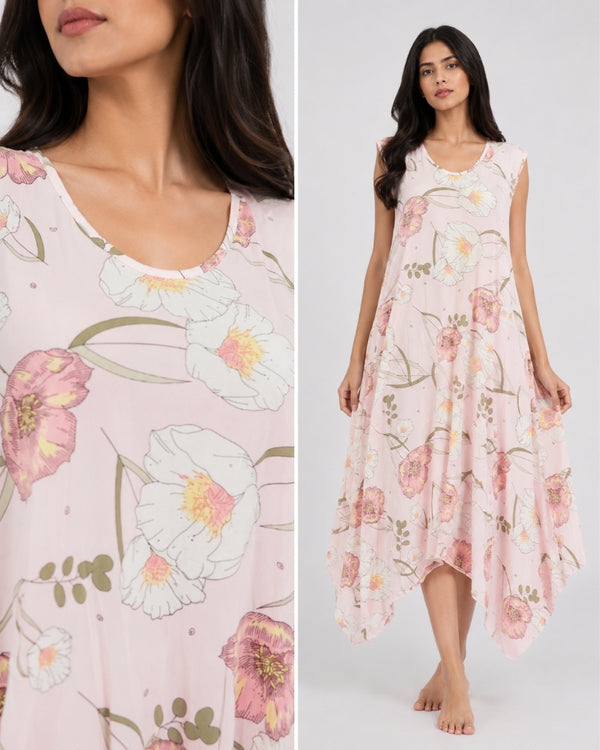 Blush Garden Floral Maxi Nightdress