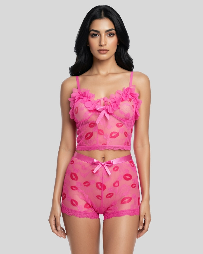 Rosé Allure Mesh Set