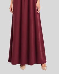 Midnight Wine Flow Maxi Dress