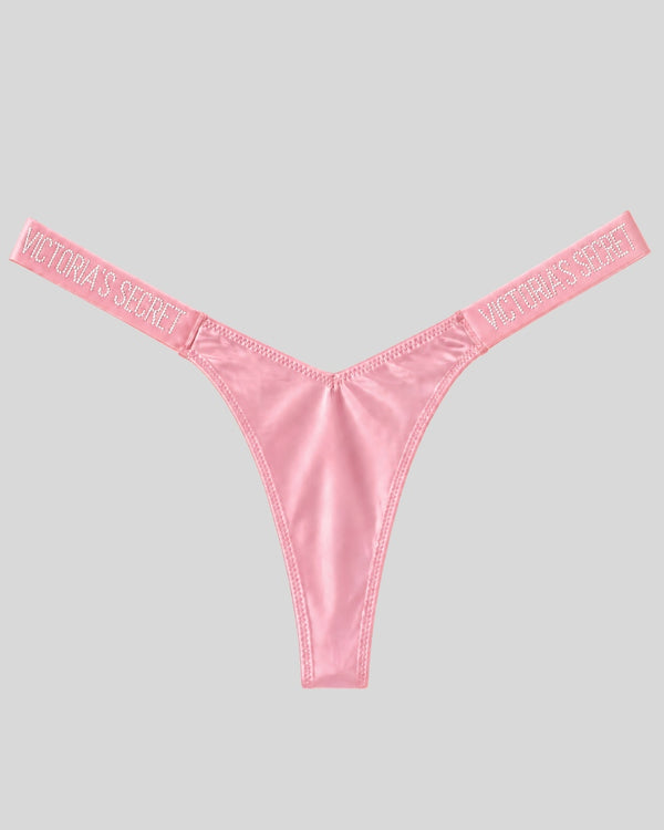 Victoria Secret Pink Satin Shine Thong