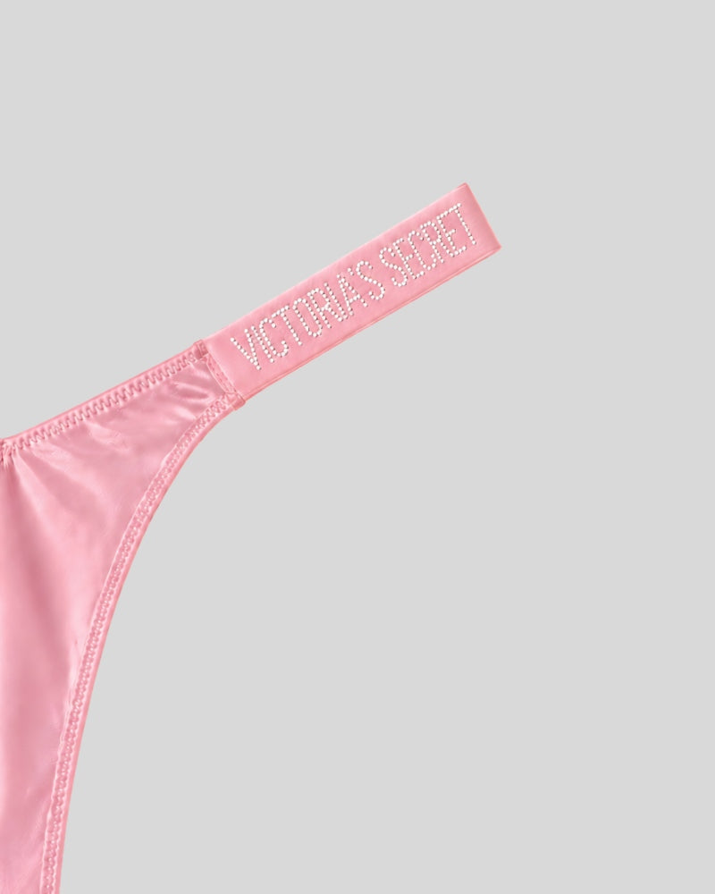 Victoria Secret Pink Satin Shine Thong