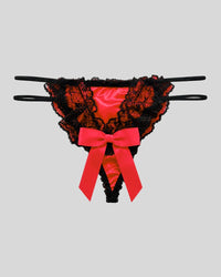 Crimson Lace Thong