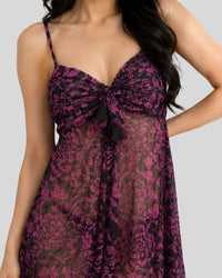 Midnight Chiffon Mini Dress