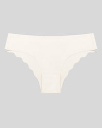 Ivory Scallop Seamless Bikini Panty