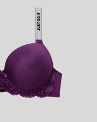 Royal Purple Lace Push-Up Bra