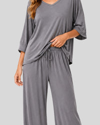 Plain Grey Relax Lounge PJ Set
