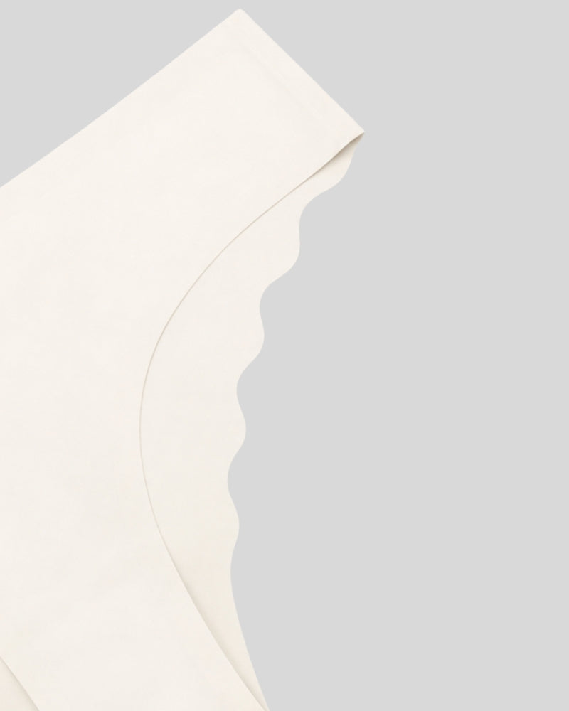 Ivory Scallop Seamless Bikini Panty