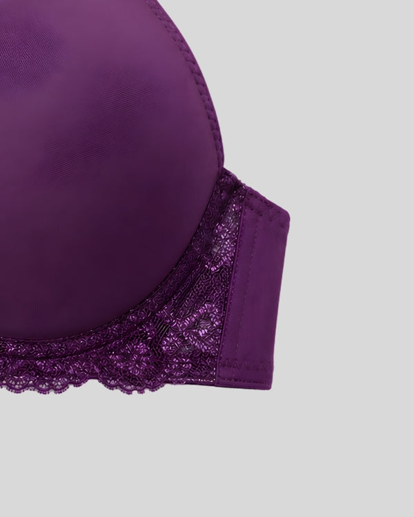 Royal Purple Lace Push-Up Bra