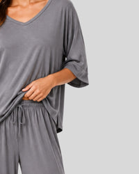 Plain Grey Relax Lounge PJ Set