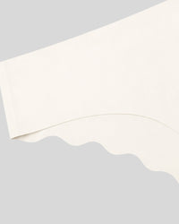 Ivory Scallop Seamless Bikini Panty