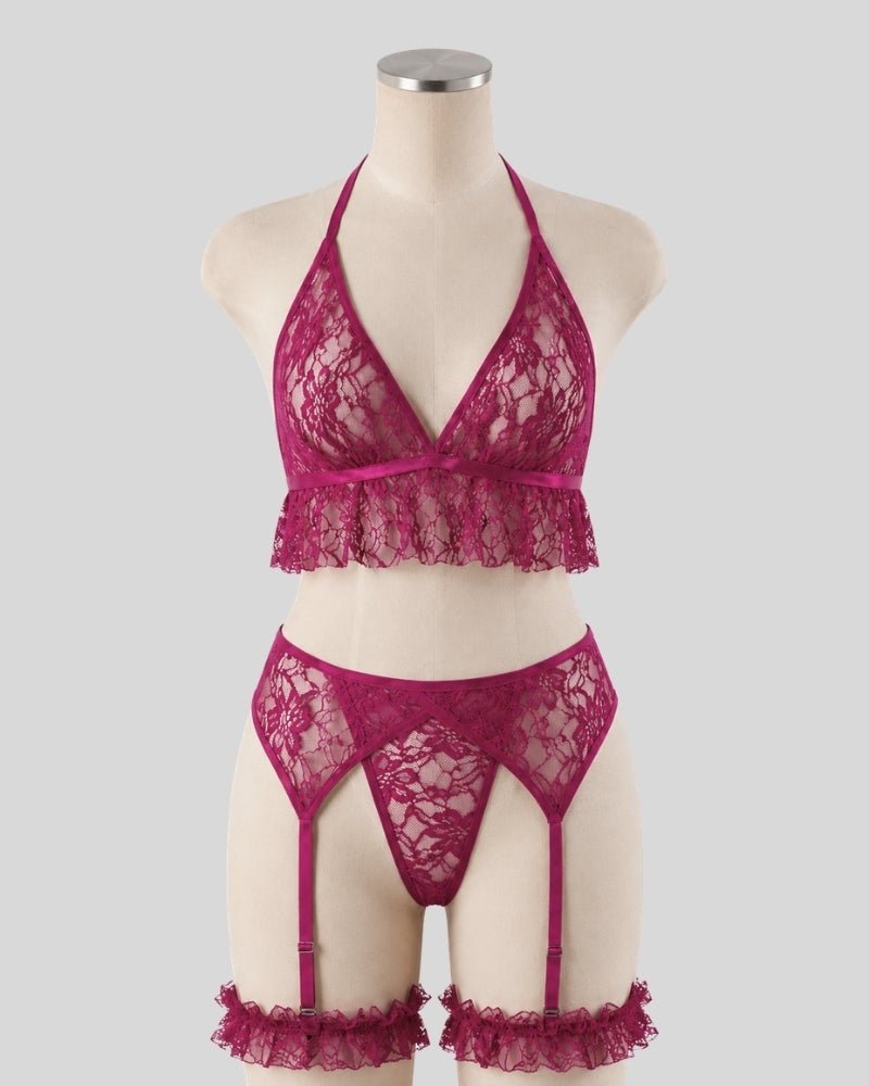 Berry Lace Elegance Set