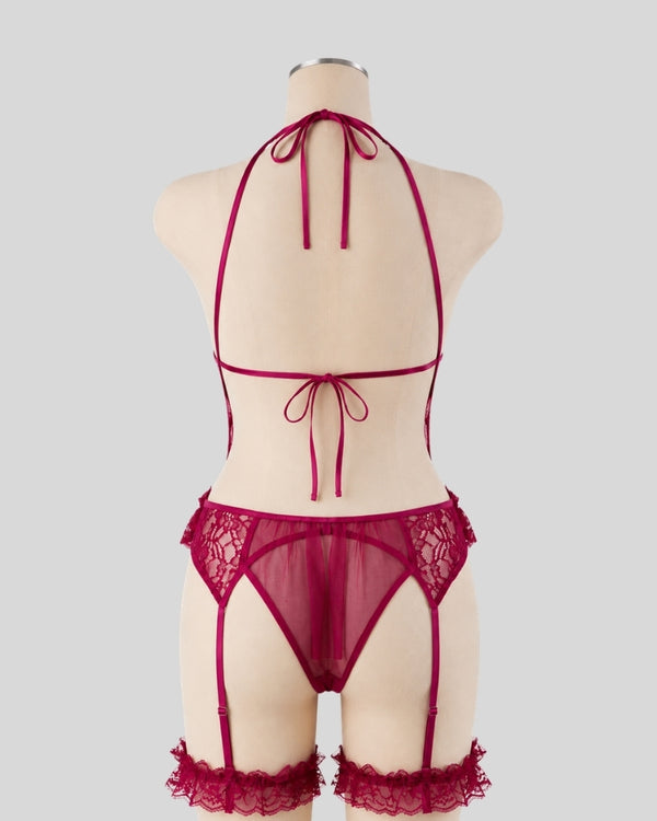 Berry Lace Elegance Set