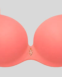 Coral Blossom Soft Push-Up Bra