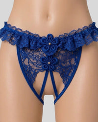 Royal Bloom Lace Thong