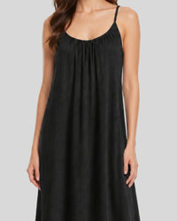 Midnight Black Flow Maxi Dress