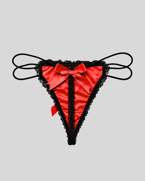 Crimson Lace Thong