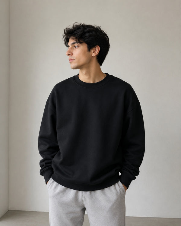 Midnight Black Classic Sweatshirt