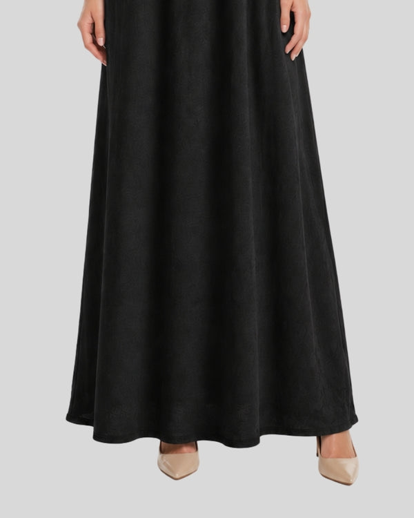 Midnight Black Flow Maxi Dress