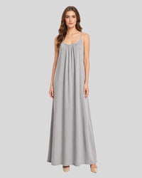 Silver Grey Flow Maxi Dress