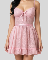 Rosé Lace Babydoll Nightdress