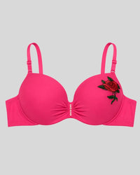 Pink Rose Soft Push-Up Bra