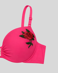 Pink Rose Soft Push-Up Bra