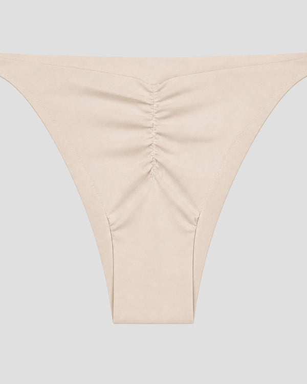 Nude Ruched Seamless Thong Panty