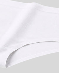 White Ribbed Seamless Bikini Panty