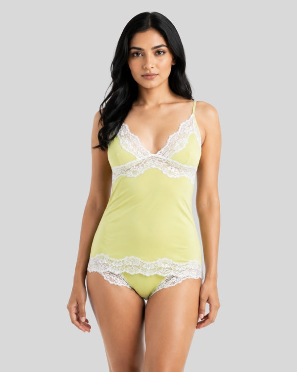 Lemon Lace Cami Set