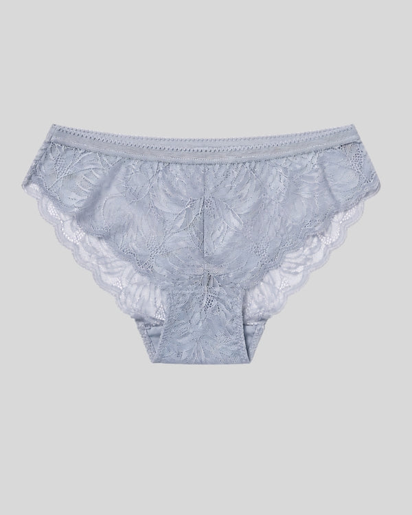 Silver Mist Lace Lingerie Set