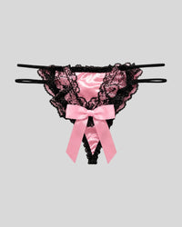 Blush Elegance Lace Thong