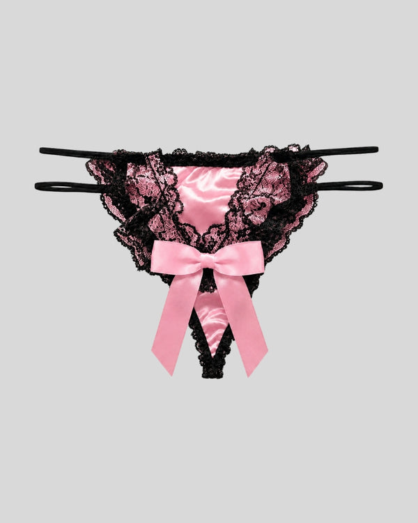 Blush Elegance Lace Thong