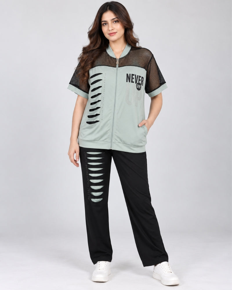 Sage Street Mesh 2-Piece Set