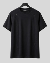 Black Men’s Tummy Hide Relaxed Fit Aura T-Shirt