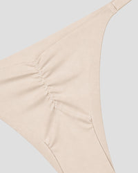 Nude Ruched Seamless Thong Panty