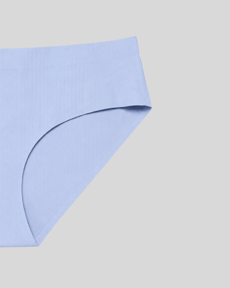 Baby Blue Ribbed  Bikini Panty