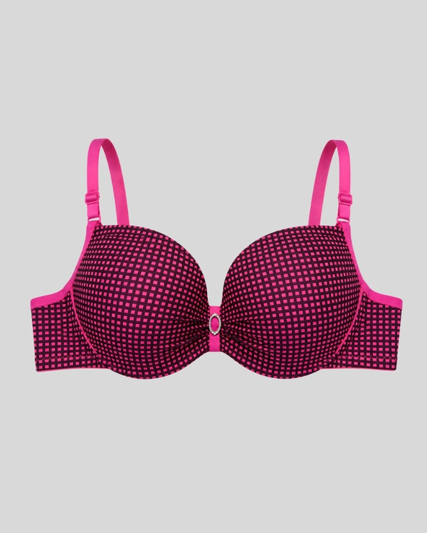 Pink Pixel Soft Push-Up Bra