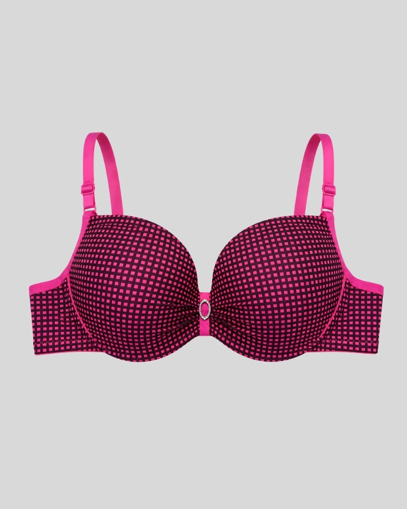 Pink Pixel Soft Push-Up Bra