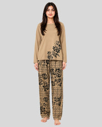 Skin Leaves Printed Lounge PJ Set